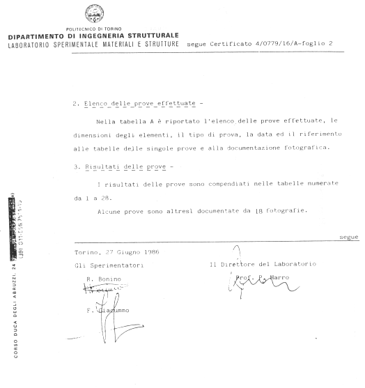 [Prove di carico]